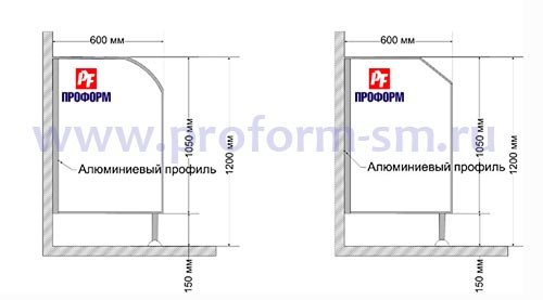 Размеры писсуарных перегородок из ДСП 25 мм