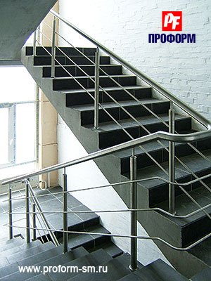 металлические ограждения лестниц из нержавеющей стали из нержавейки