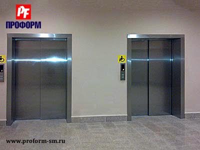 Порталы для лифтов из нержавейки №4