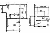 Размеры санузлов в общественных зданиях - нормы